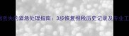 税务数据丢失的紧急处理指南3步恢复报税历史记录及专业工具推荐