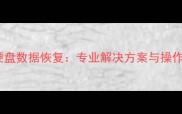 1394硬盘数据恢复专业解决方案与操作指南