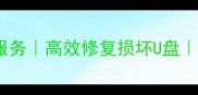 衡阳专业U盘数据恢复服务高效修复损坏U盘免费诊断24小时急修