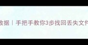 电脑自带U盘恢复数据手把手教你3步找回丢失文件附免费教程
