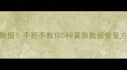 iPad提示正在尝试恢复数据手把手教你5种紧急数据恢复方法附避坑指南