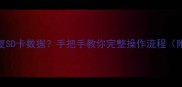 手机如何恢复SD卡数据手把手教你完整操作流程附避坑指南