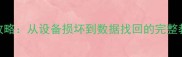 地平线5数据恢复全攻略从设备损坏到数据找回的完整教程附免费工具