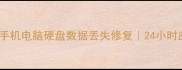 武汉专业数据恢复服务手机电脑硬盘数据丢失修复24小时应急处理含免费诊断