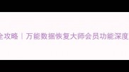 手机电脑文件恢复全攻略万能数据恢复大师会员功能深度附免费工具推荐