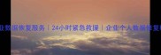 防城区专业数据恢复服务24小时紧急救援企业个人数据修复权威中心