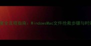 系统重装后数据恢复全流程指南WindowsMac文件抢救步骤与时效分析最新版