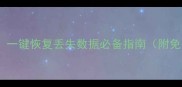 手机电脑文件恢复神器一键恢复丢失数据必备指南附免费数据恢复软件下载