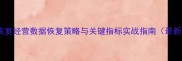 企业恢复经营数据恢复策略与关键指标实战指南最新版